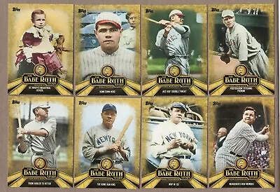 2015 Topps THE BABE RUTH STORY Complete Insert Set 10 Cards Red Sox/Yankees • $14