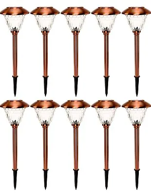 Energizer LED Solar Pathway Lights - 10 Pack Of  Outdoor Solar Lights(6 Colors) • $119.95