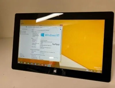 Microsoft Surface RT 1516 ARM NVIDIA Tegra 3 2GB RAM 64GB SSD Win 8.1 W Charger • $59