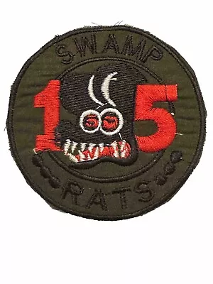 Vietnam War Patch US Navy River Squadron 15 Swamp Rats Team Military Badge Vtg • $15