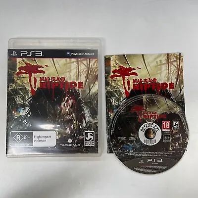 Dead Island Riptide PS3 Playstation 3 Game + Manual 06n3 • $8.95