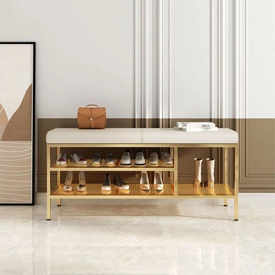 £508.41 • Buy Shoe Rack Shoe Changing Stool Entrance Hall Furniture Storage Cabinet Bench 