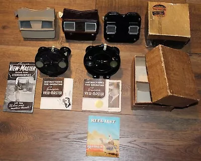 4 Vintage View-Master Viewer  & Boxes 1930's 1940's - 70's • $35