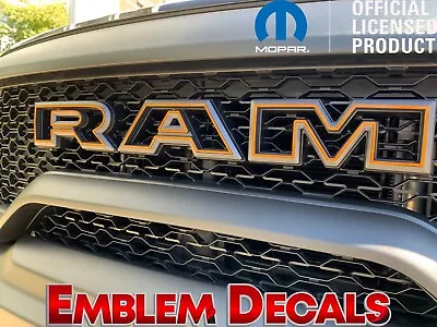 Ram 1500 TRX Grill   R A M   Emblem Overlay Decal 2021 2022 2023 2024 • $25