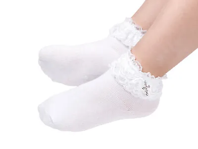 First Holy Communion/Confession/Pageant Occasion Ankle Socks With Diamante Cross • £3.99