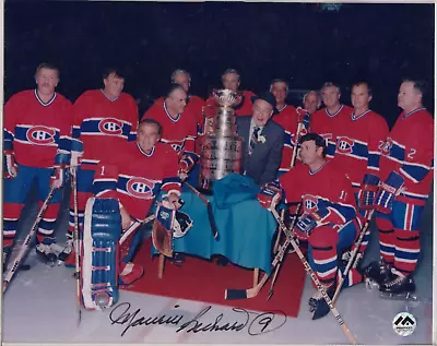 Maurice Richard Signed 8x10 Photo Montreal Canadiens COA • $110.84