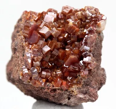 AMAZING Vanadinite RED Crystal Cluster Mineral Specimen Matrix Gemstone MOROCCO • $19.99