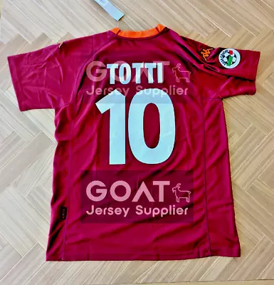 RETRO 2000/2001 AS ROMA #10 TOTTI Football Shirt Soccer Jersey VINTAGE • $99