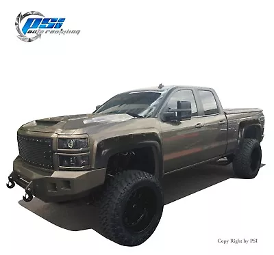 Paintable Pop-Out Fender Flares Fits Silverado 1500 14-18 2500HD 3500HD 15-19 • $265.05