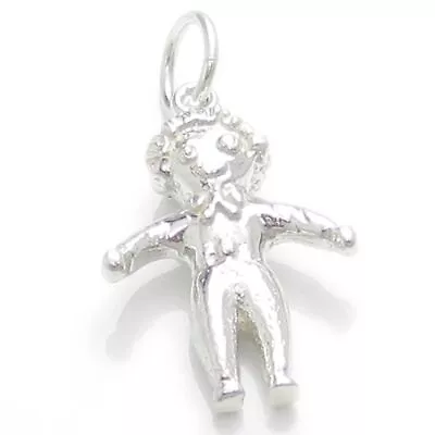 Rag Doll Sterling Silver Charm .925 X 1 Raggy Dolls Charms- • $82.23