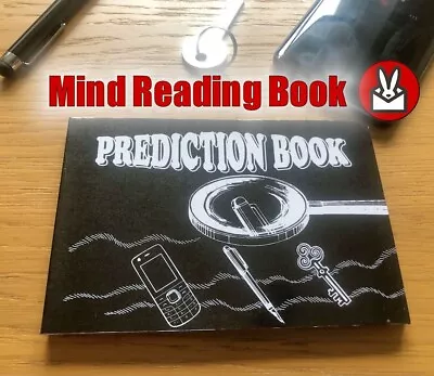 Prediction Book Magic Trick Pen Phone Key Mind Reading Mental Free Will Predict • $6.21