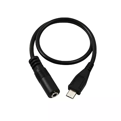 Micro USB Male To 3.5mm Jack Female Audio Cable Cord For Active Clip Mic Adapter • £3.41