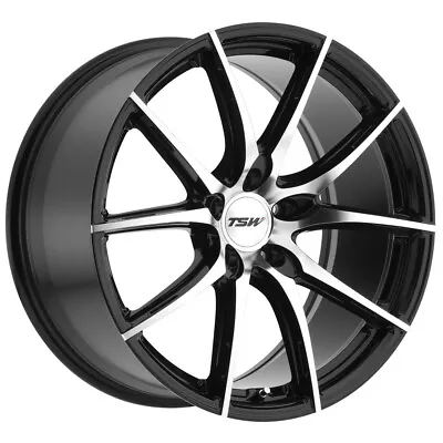 TSW Sprint 18x8.5 5x120 +40mm Black/Machined Wheel Rim 18  Inch • $316