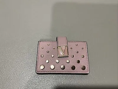 Victorias Secret EXPANDABLE STUDDED CARD HOLDER COIN PURSE Wallet NWT • $16.99