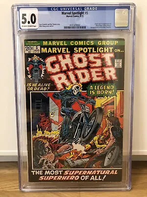 Marvel Spotlight 5 - CGC 5.0 OW/W Marvel Bronze Age 1st Ghost Rider • $1120.42