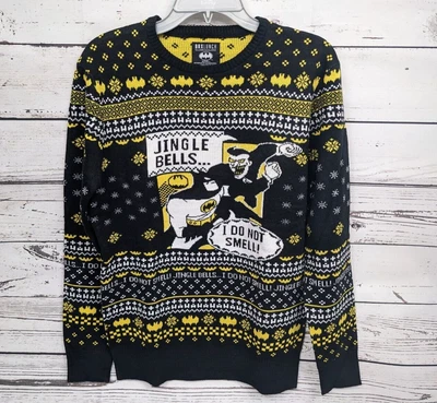 $54.95 • Buy Batman & Joker Ugly Christmas Sweater Jingle Bells Box Lunch Xtra Small XS NWT