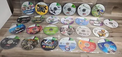 Lot Of 25 Microsoft Xbox 360 Games Disk Only Untested Rated E & T KIDS Games  • $24.99