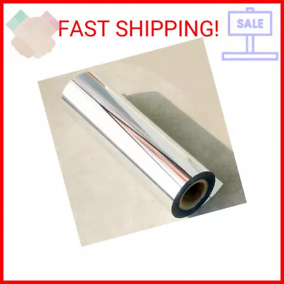 12''x78''Chrome Mirror Silver Vinyl Wrap Sticker Decal Film SheetSelf-Adhesive • $19.10