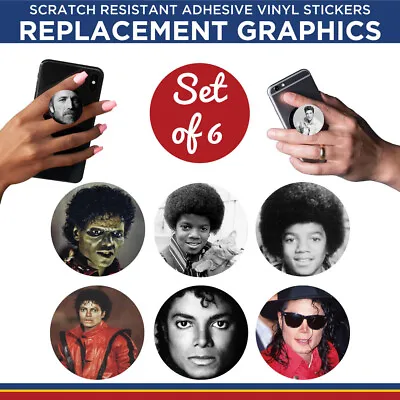 Michael Jackson Phone Holder Replacement Graphic Vinyl Stickers • $3.50