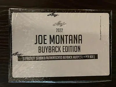 2022 Leaf Joe Montana Buyback Edition Factory Sealed Box Auto Autograph • $74.99