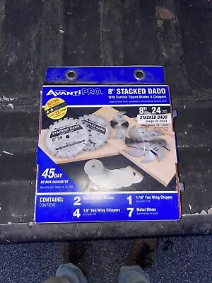 New Avanti Pro 8  (24 Teeth) Stacked Dado Saw Blade Set • $59.99