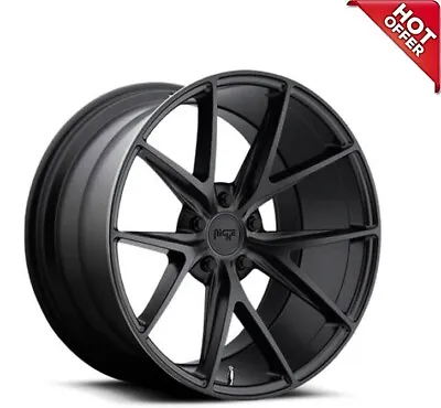 4ea 19  Staggered Niche Wheels M117 Misano Matte Black Rims S10 • $1344