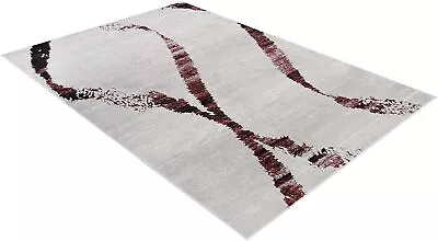 Rugs 8x10 Area Rug Abstract Modern Contemporary Swirls 5x7 Burgundy Ivory Carpet • $169.90