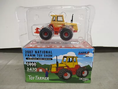 J.I.Case Model 2470 4WD Toy Tractor  2007 Nat. Farm Toy Show  1/64 Scale NIB • $20.50