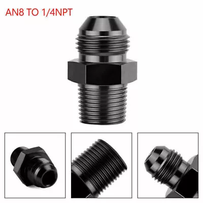 1/2/4PCS AN4 AN6 AN8 AN10 AN12 Straight Male Flare Fuel Hose End Fitting Adapter • $11.19