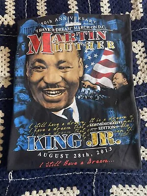 Martin Luther King Jr. Vintage Shirt Rap Tee 50th Anniversary Shirt Size Large • $35