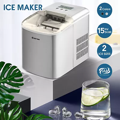 Ice Maker Machine Portable Cube Tray Commercial Home Countertop Stainless Steel • $117.95