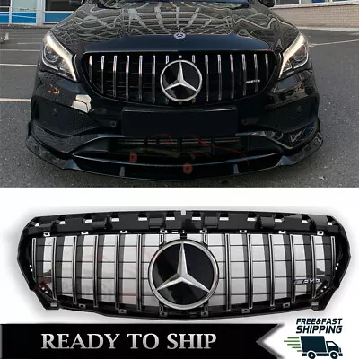 GTR Style Front Grille W/Emblem For Mercedes Benz W117 2013-2019 CLA200 CLA250 • $115