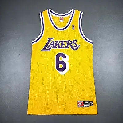 $595 • Buy 100% Authentic Eddie Jones Vintage Nike Lakers Jersey Size 40 M Mens Kobe 