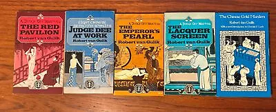 Lot Of 5 Judge Dee Mystery Vintage Books By Robert Van Gulik • $22.50