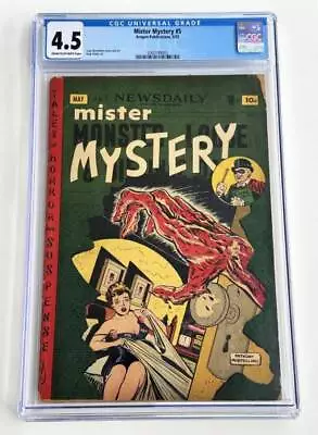 Mister Mystery #5 CGC 4.5 (VG+) Aragon GGA Lingerie Golden Age Horror 1952 • $649.99