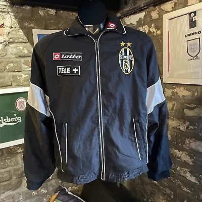 Juventus Track Football Jacket 2000/01 Adults Large L Lotto • £93