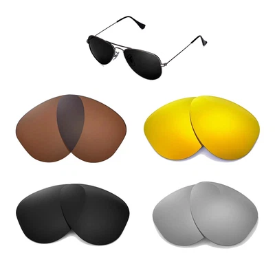 $19.99 • Buy Walleva Replacemen?t Lenses For Ray-Ban Aviator RB3044 52mm - Multi Options