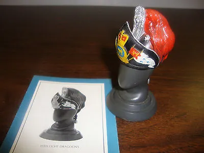 Miniature Metal Helmet - 15th Light Dragoons - 3 1/2  Tall On Head Stand - 1981 • $48.44