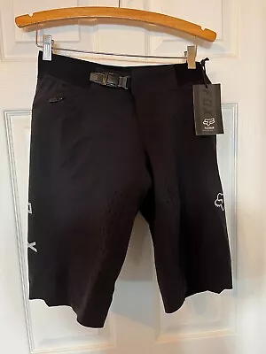 NWT Fox Women's S Flexair MTB Baggy Shorts With Padded Liner Black Retail $130 • $35