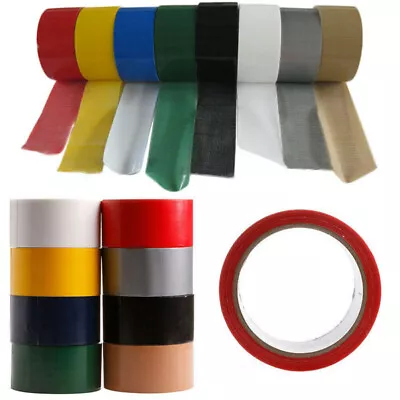 10m Gaffa Duck Duct Cloth Gaffer Adhesive Tapes Waterproof Repair Tape 2/5cm • £3.59