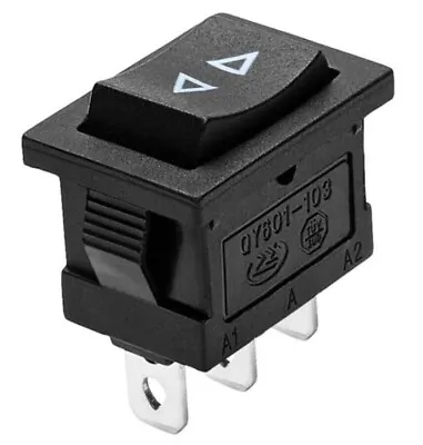 Momentary (ON)-OFF-(ON) Rocker Switch 3 Position 3 Pin-240vAC 6A Mains 12v • £4.95