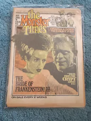 The Monster Times Volume 1 Number 4 Bride Of Frankenstein Cover • $19.99