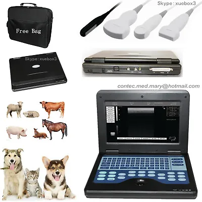 Vet Portable Ultrasound Scanner VeterInary Use Notebook Style Animal Cms600p2 • $1349