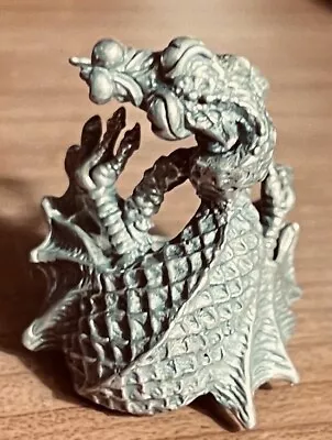 Vtg Sterling Silver Dragon Ring Detailed Textured SCARY BIG BOLD BIKER COOL SZ 9 • $57.80