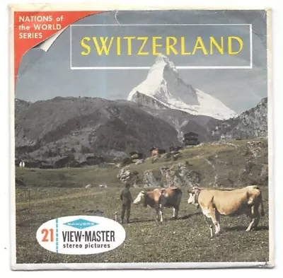 SWITZERLAND Nations Of The World View-Master Pkt  B185 S6 Ed A Mid-1960s • $7.95