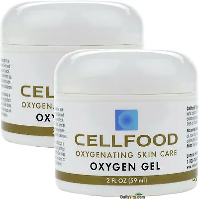 2 X Cellfood Oxygen Gel 2 Oz FRESH MADE IN USA FREE SHIPPING • $56.99