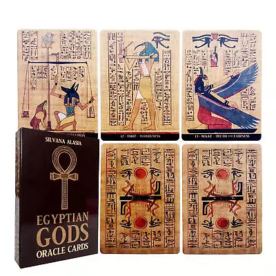 Tarot Cards English Version EGYPTIAN GODS ORACLE CARDS For Female Board Game • £8.27