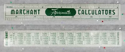 MARCHANT CALCULATORS  Figuremaster  1953 Vintage Advertising Calendar Ruler • $10