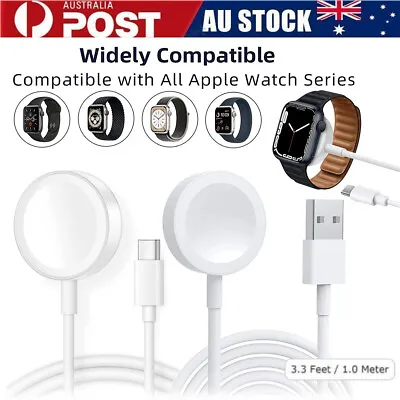 For Apple Watch IWatch 9 8 7 6 5 4 2 Magnetic Charger USB Type C Charging Cable • $9.88