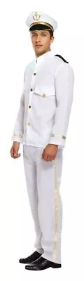 Adult Captain Sailor / Naval Officer Uniform Fancy Dress Costume • £25.49